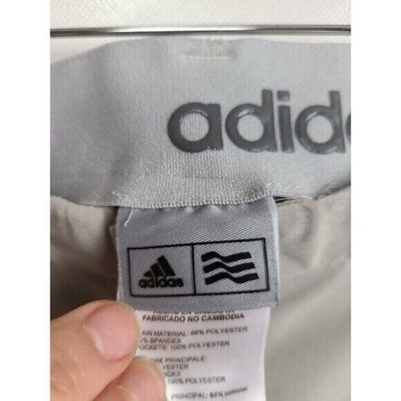Adidas Mens Chino Pants Size 36 Gray Nylon Hiking Outdoor Activewear Casual - Picture 4 of 8